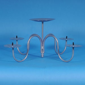 798 Four dinner candle flower stand tall
