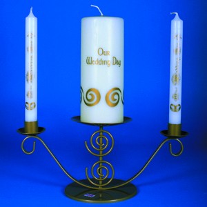 661 Spiral Unity Candleholder