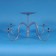 797 Four pillar candle flower stand